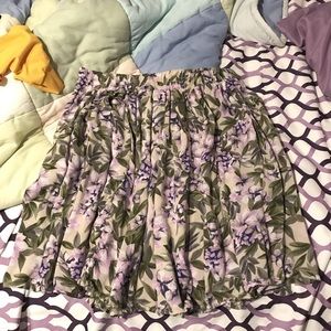 brandy melville patterned skirt